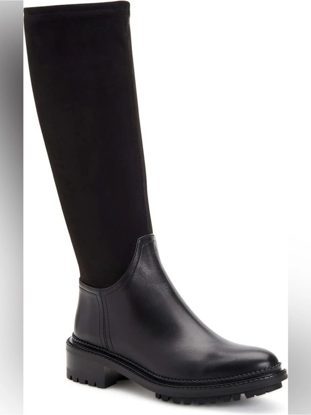 Aquatalia Black Leather Oleen Boots Size 8 US